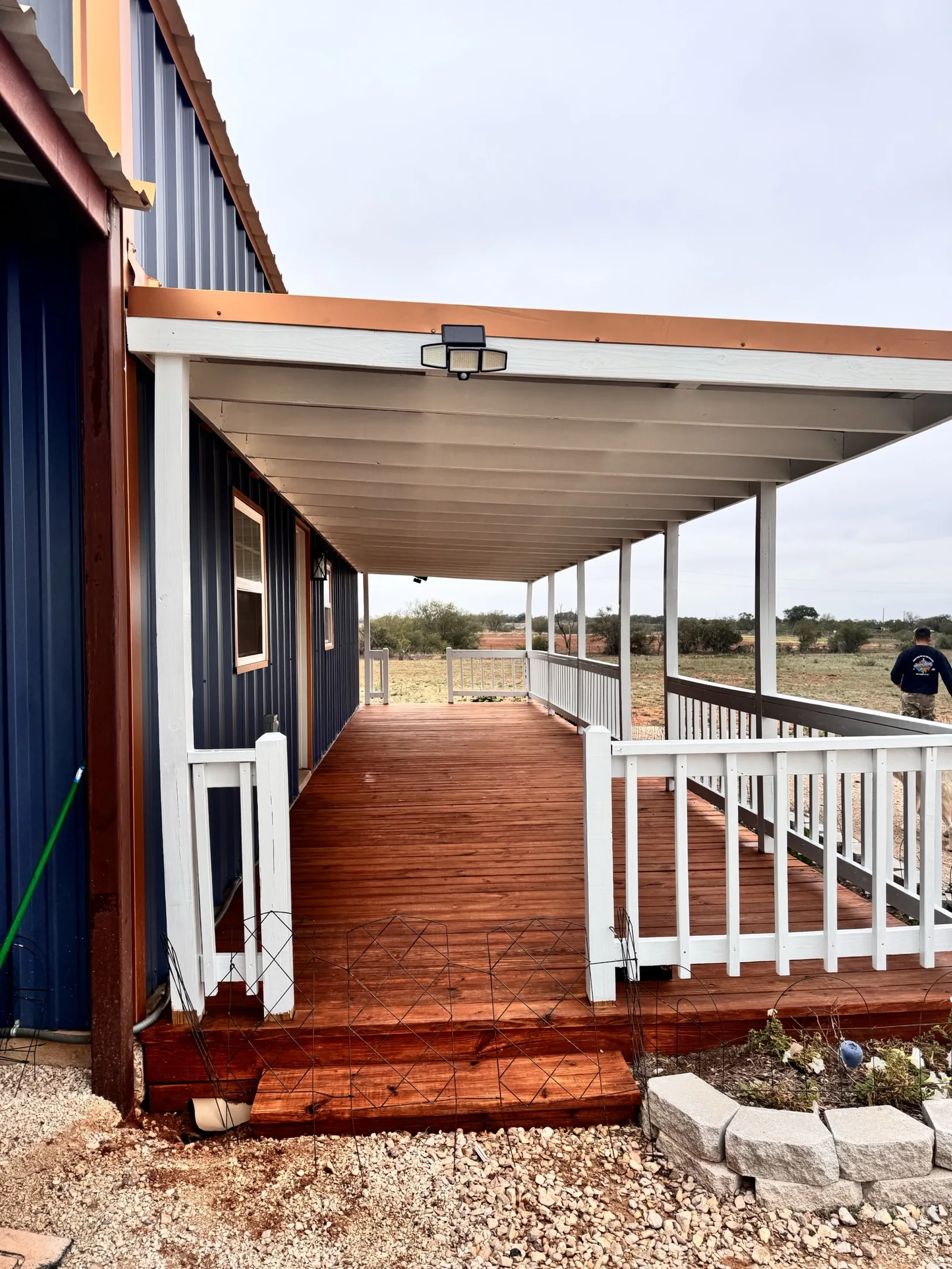 Painted porch and accessible ramp